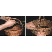 Корзинка круглая, плетенная